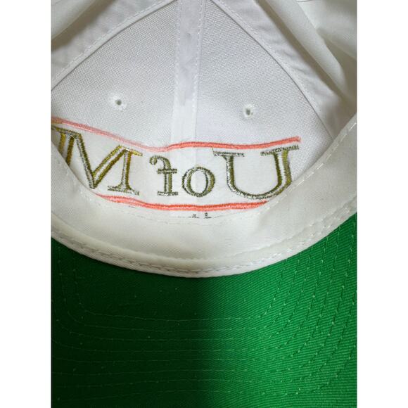 The Game White University Of Miami Hurricanes SnapBack Hat Men’s One Size NCAA - Picture 6 of 11